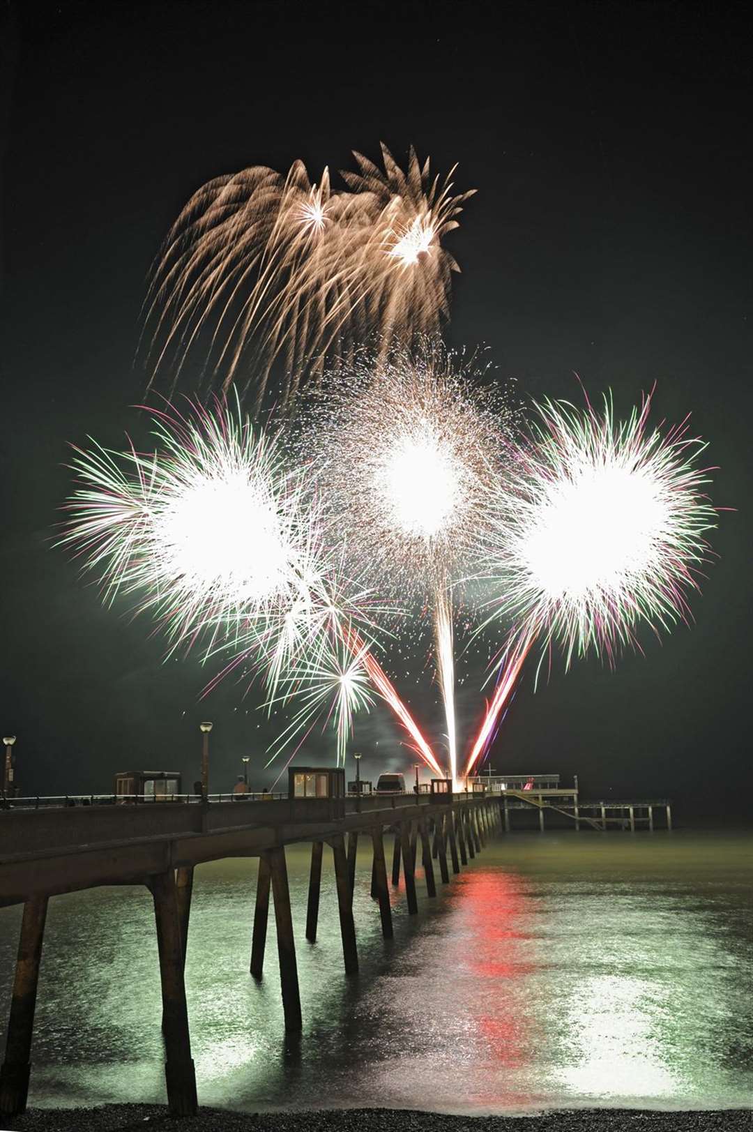 The fireworks were launched by six-year-old Megan Gridley whose dream was to set off fireworks.