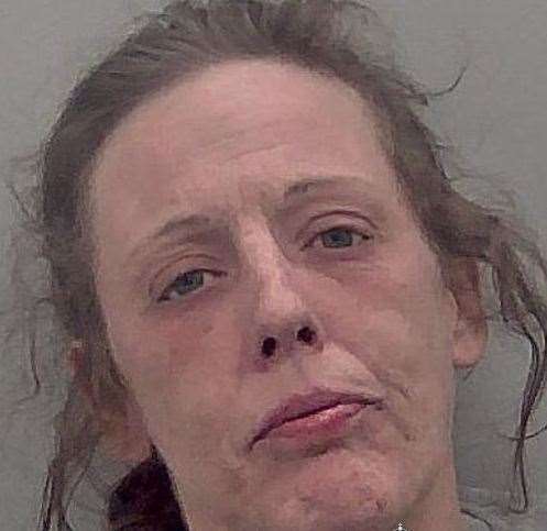 Drug addict Pamela Jardine committed a total of 11 offences over a two-day crime spree. Photo: Kent Police