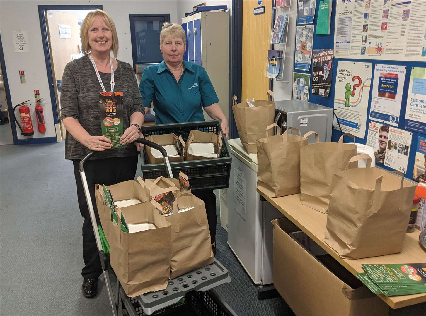 Left, Yvette Black with Dawn Sturgeon-Brown, right, from Sheppey Community Hospital