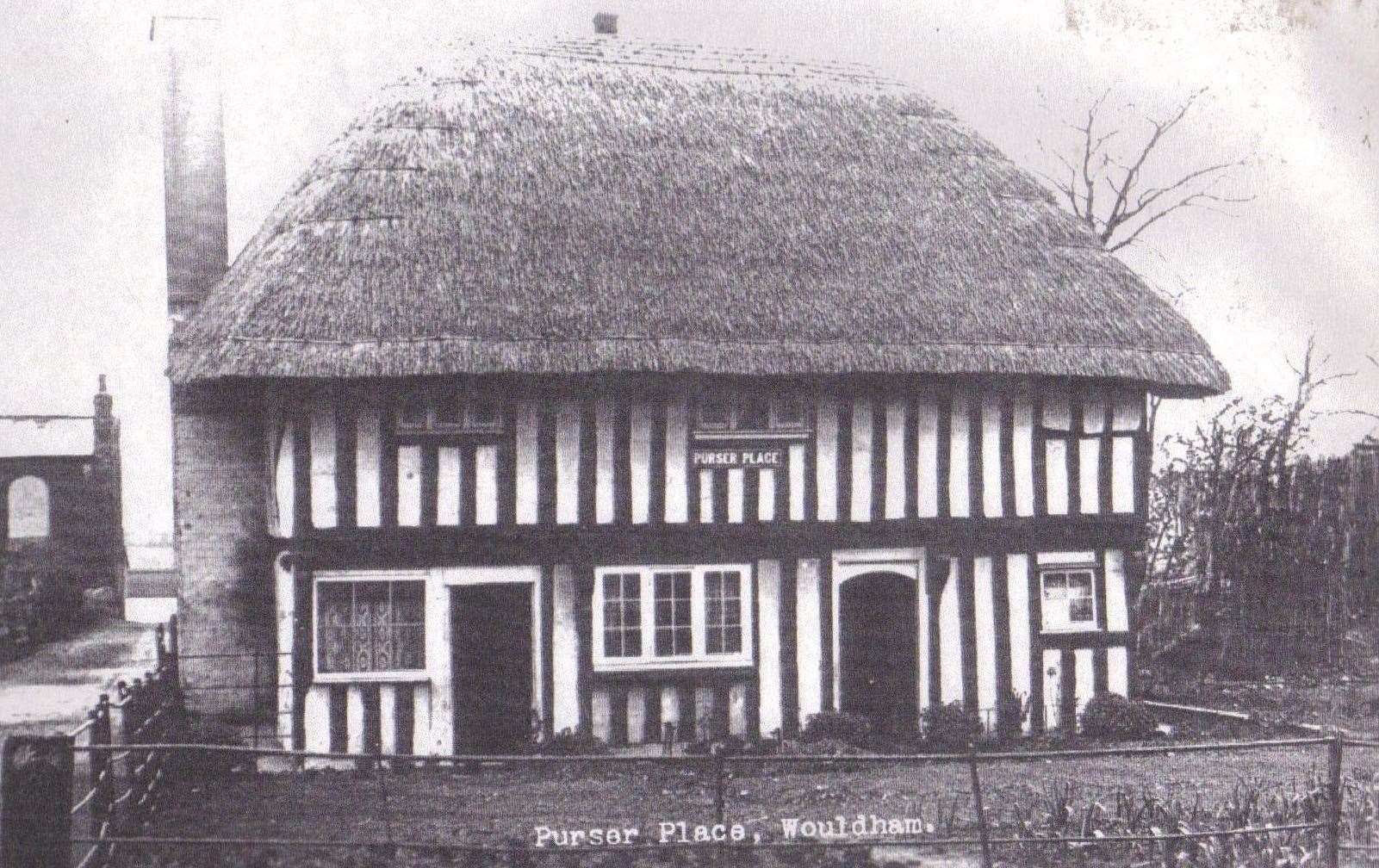 The heavily timbered Purser Place, Walter Burke's first Wouldham home (19542070)