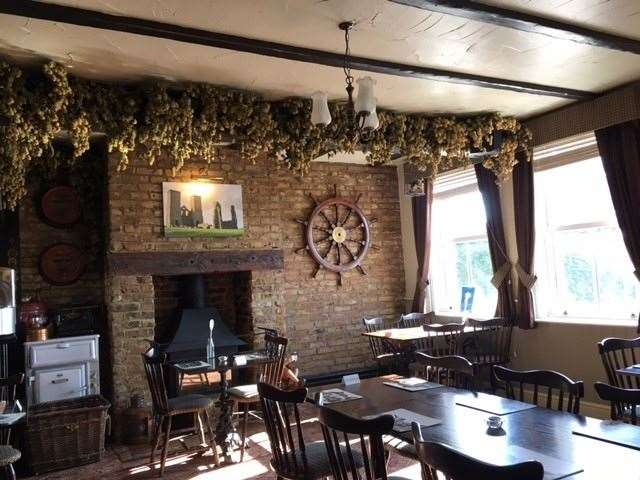 Inside the majority of the pub is set out for diners and although it was early evening, it started to fill up quite quickly