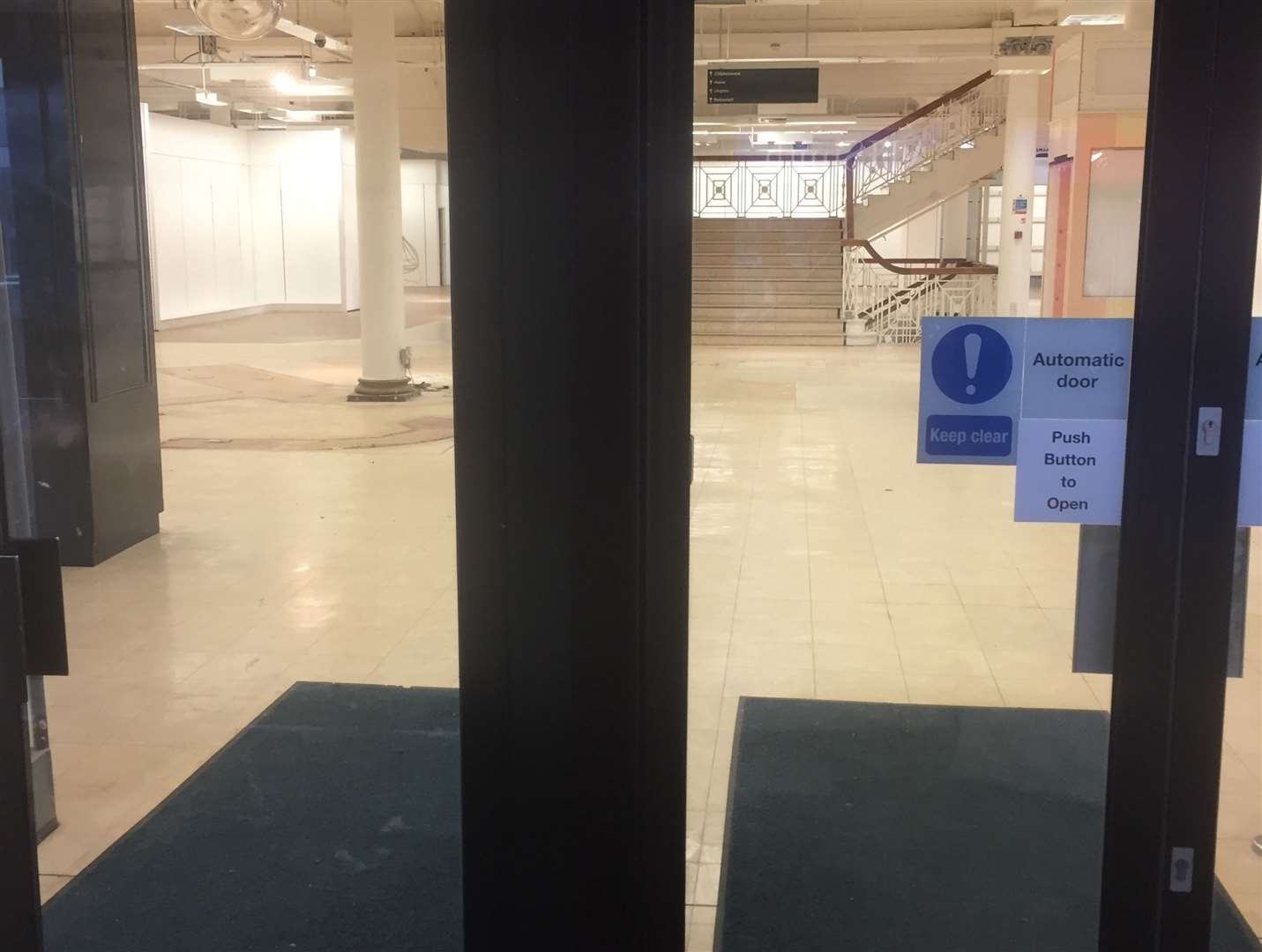 The now empty Debenhams store in Folkestone