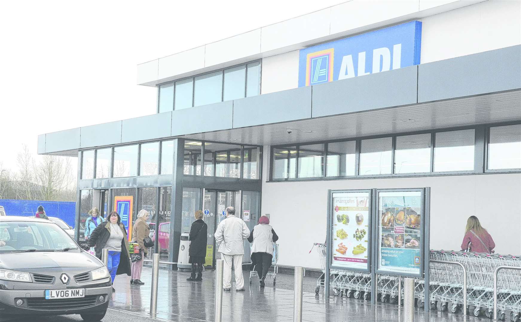 The Aldi store at Prospect Retail Park