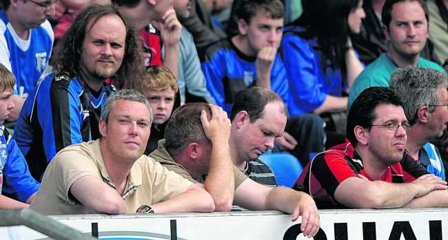 Gillingham fans endured a nervous afternoon at Chesterfield.