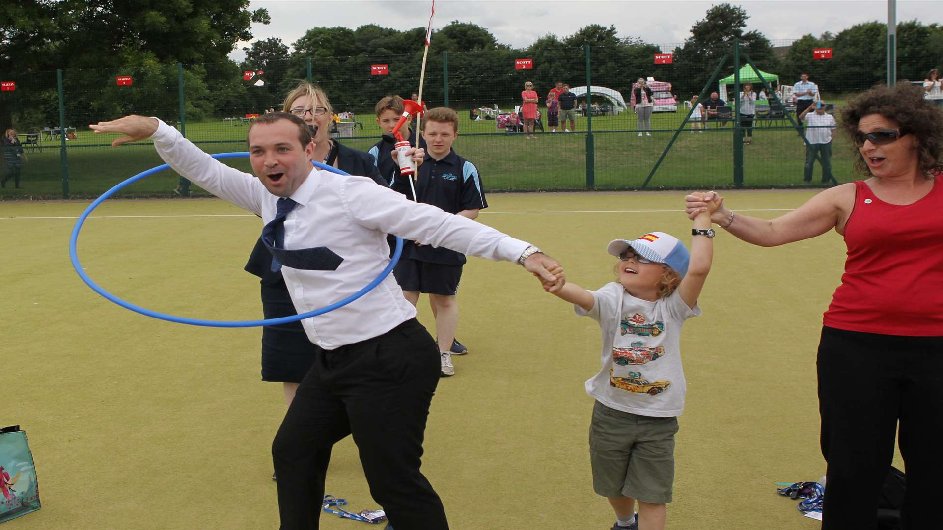 Daniel Smith, Associate Principal, very excited because he was the last person in the chain.