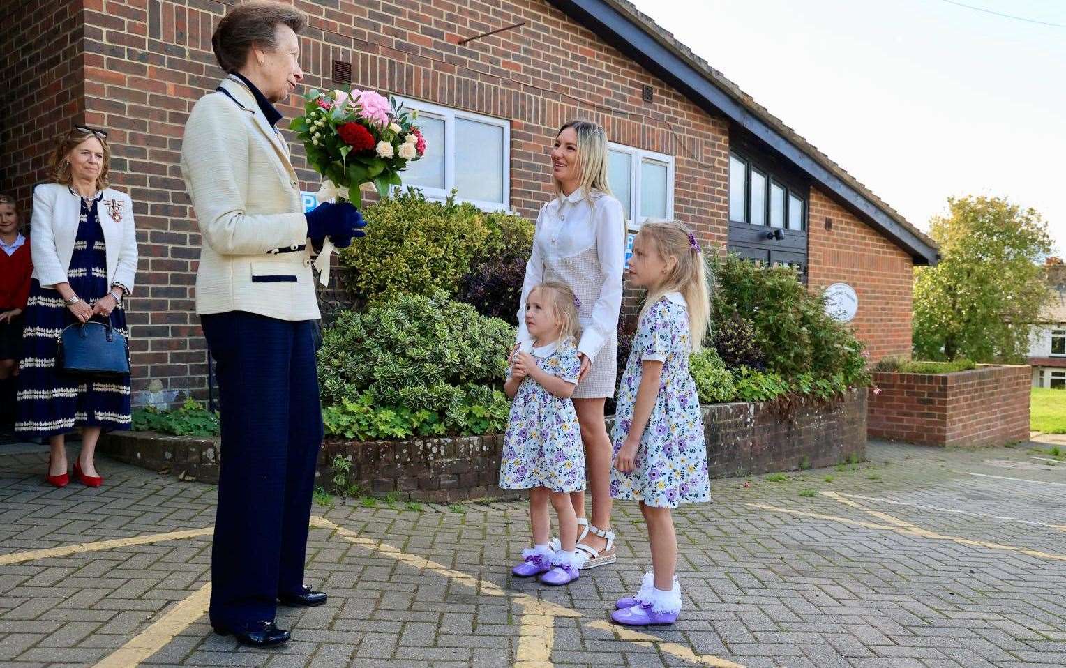 Princess Anne visited Carpenter's Yard which features 13 new homes including 10 affordable properties. Picture: Matt Pereira Photography