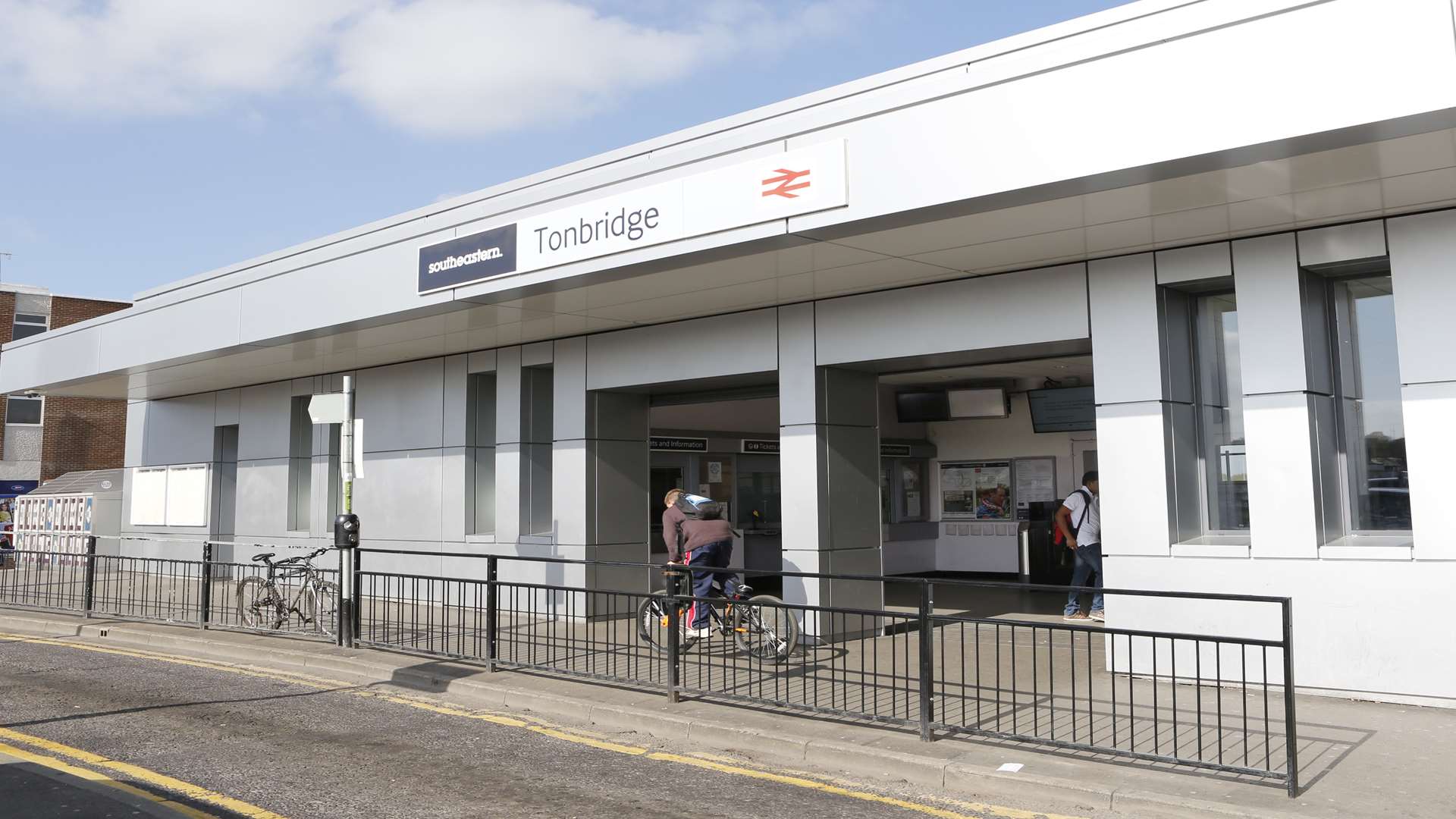 The man reportedly got on the train at Tonbridge