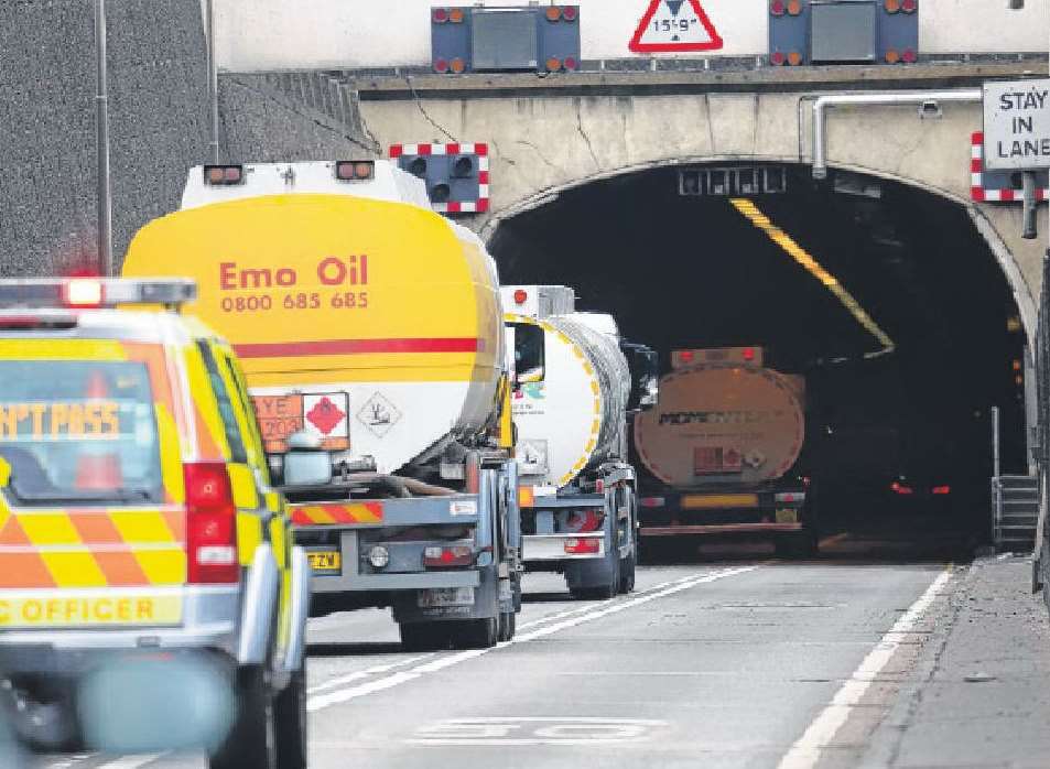 The Dartford tunnel