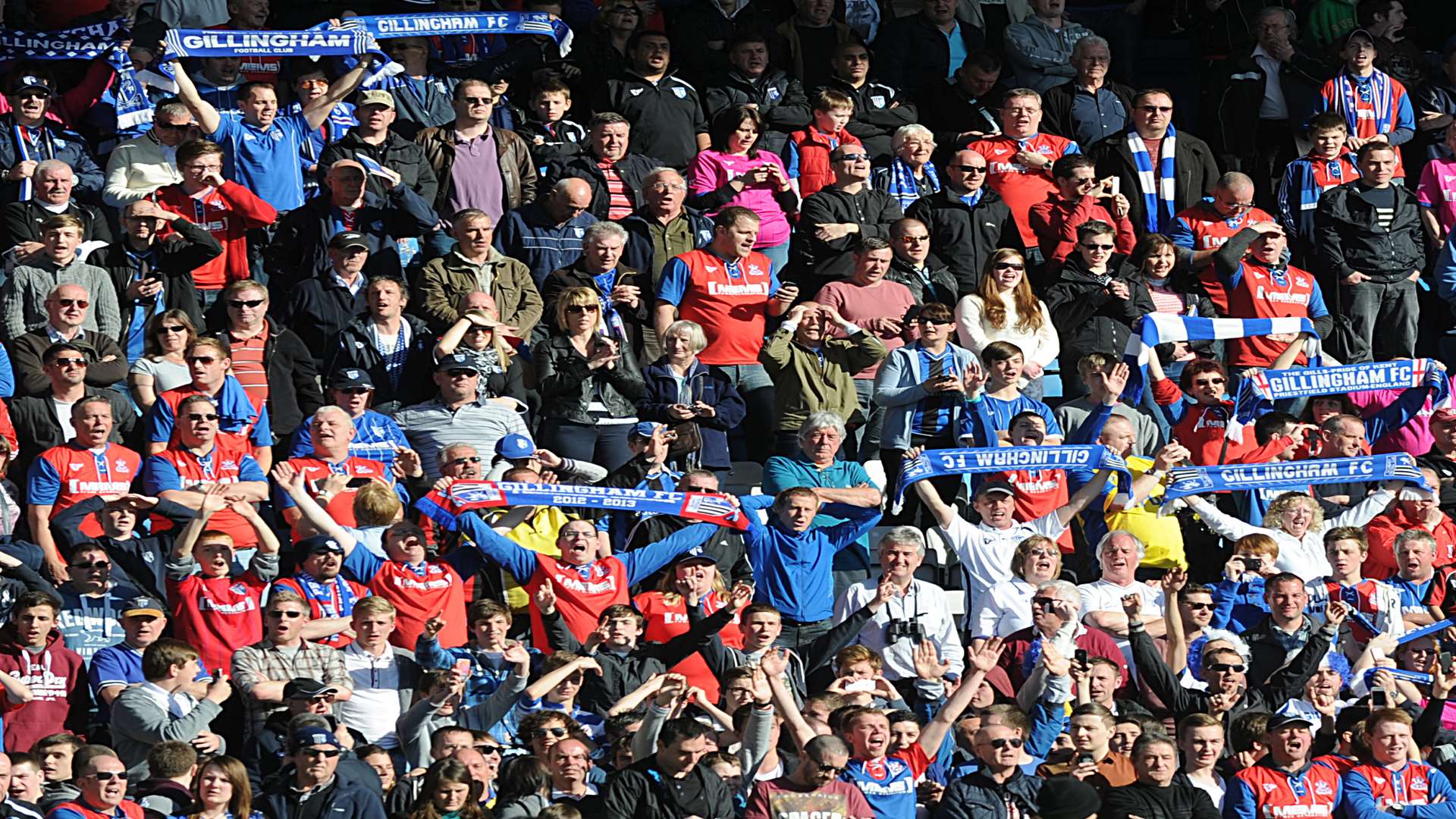 The Rainham End at Priestfield