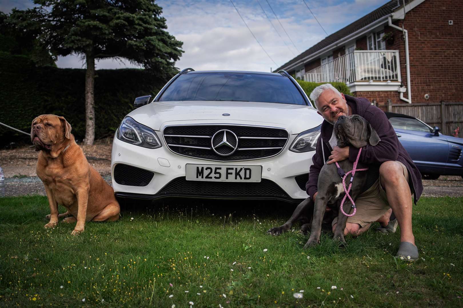 Justin Scrutton, from Greenhithe, has bought a personalised number plate jesting about the traffic issues around the Dartford Crossing and M25. Picture: Matt Doyle Photography