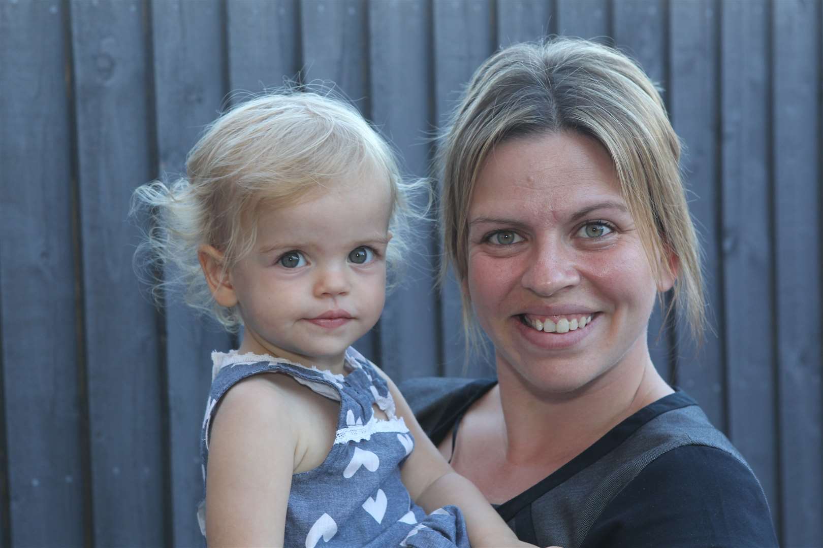 Kelly Wells with Summer, at their home in Rainham.