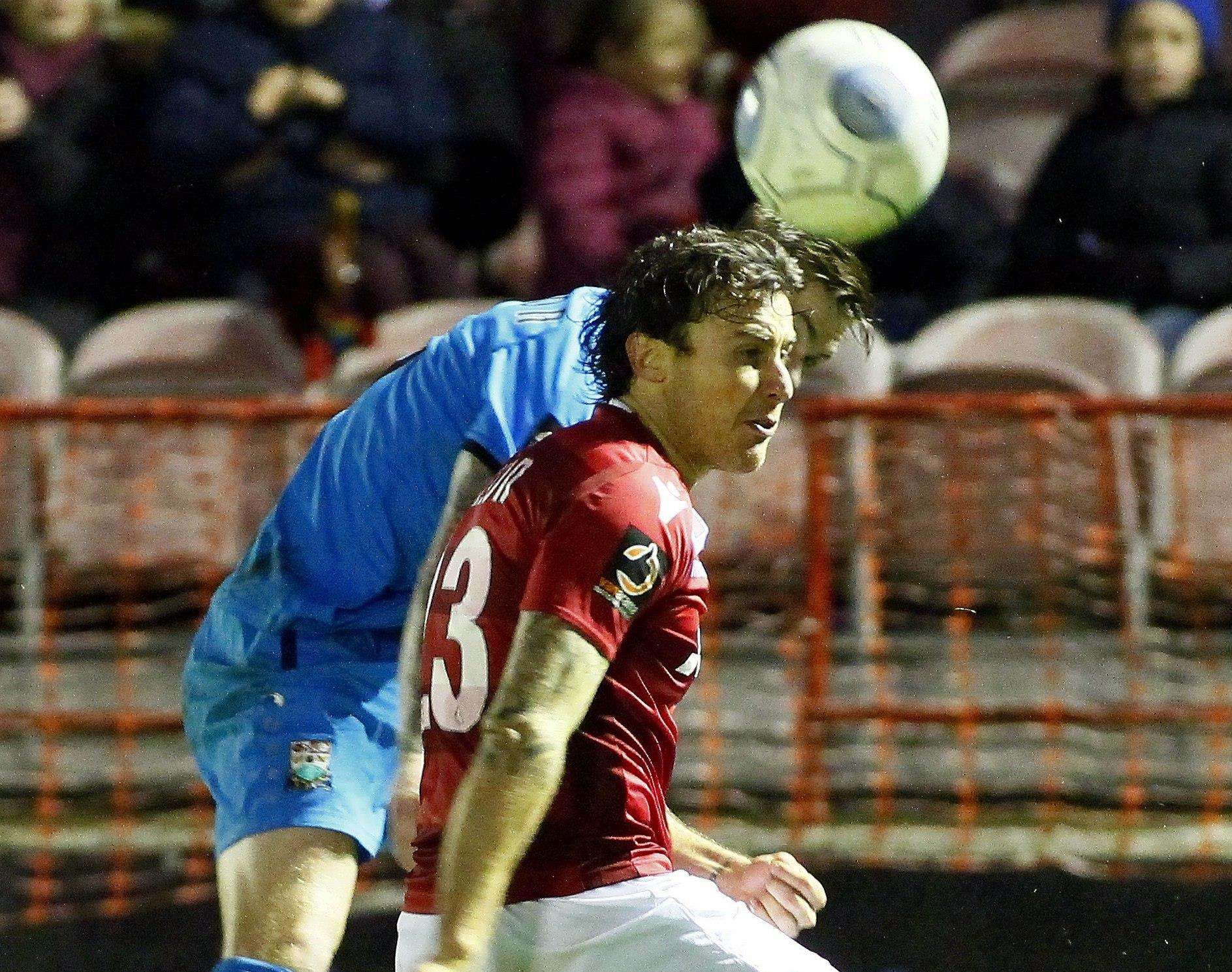 Lawrie Wilson helps Ebbsfleet to victory over Barnet Picture: Sean Aidan