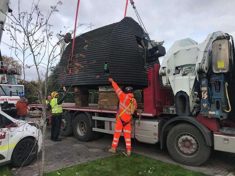 The roof has been taken off to be repaired. Picture: Archaeology in Kent Facebook