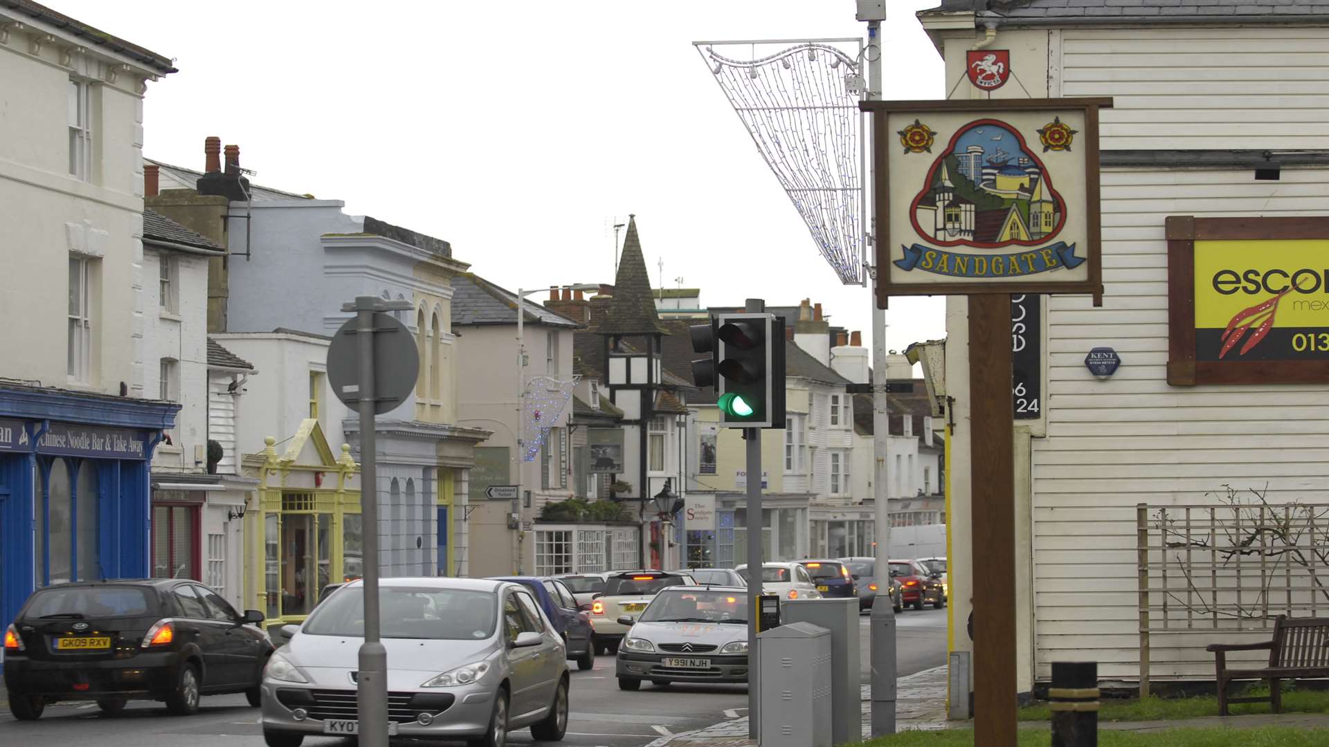 Sandgate High Street. Stock image