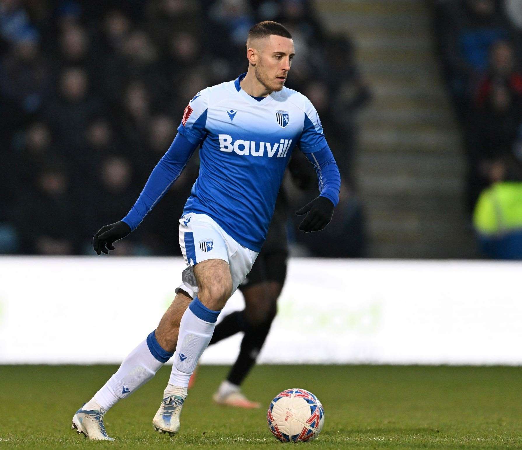 Gillingham midfielder Dom Jefferies - remains a few weeks away from a return to action. Picture: Keith Gillard