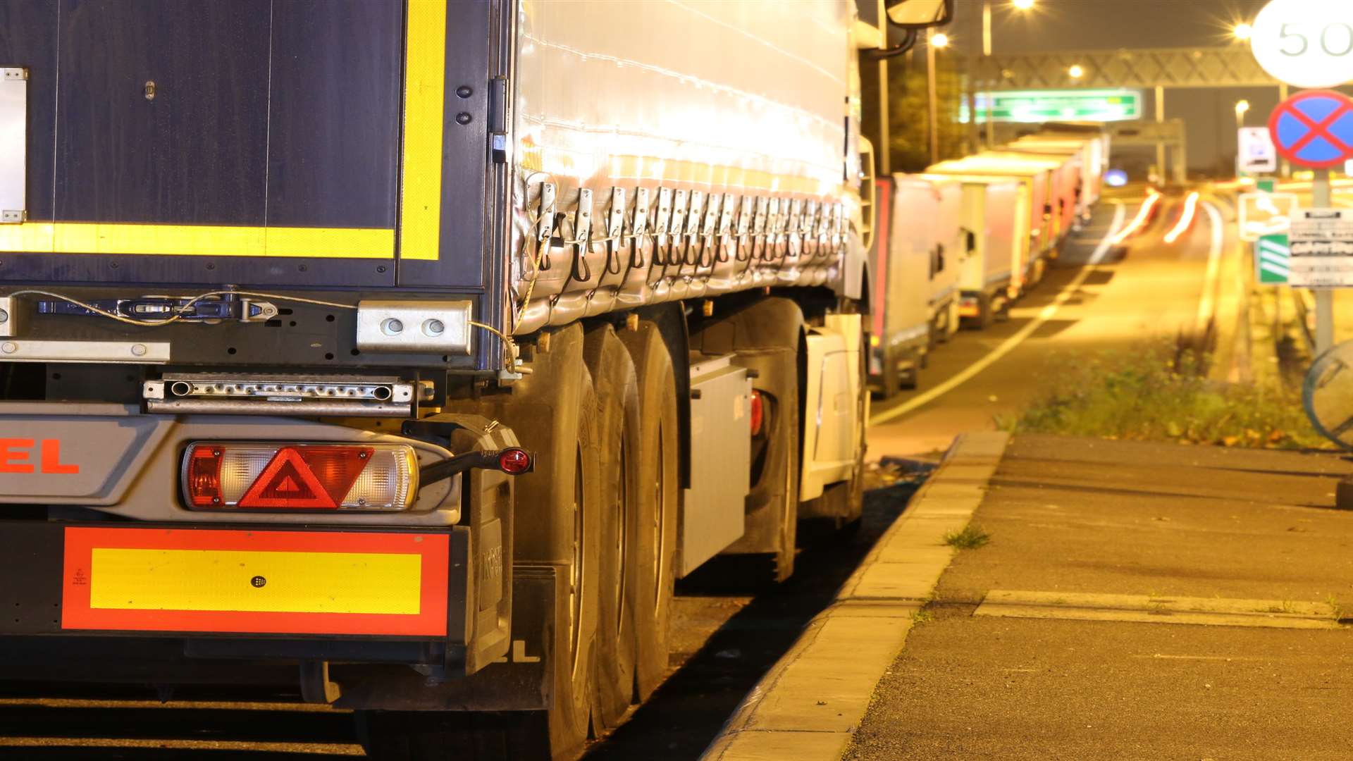 HGVs regularly park overnight on A2 slip roads and hard shoulders