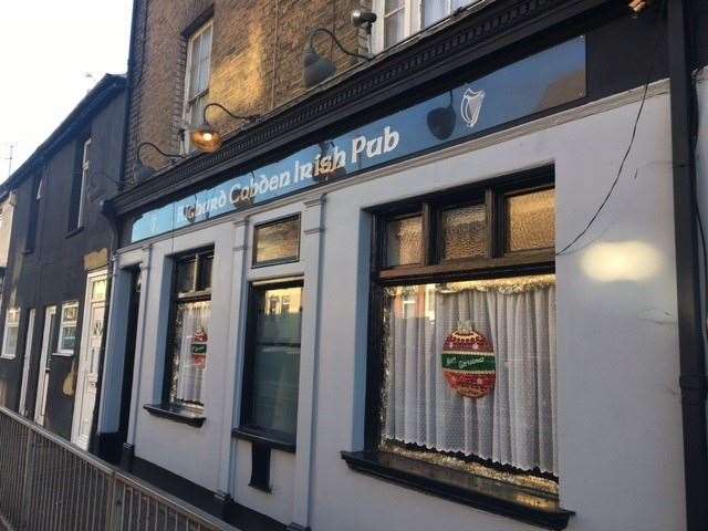 The Richard Cobden on Luton Road in Chatham is an Irish-themed pub with a traditional U-shaped bar