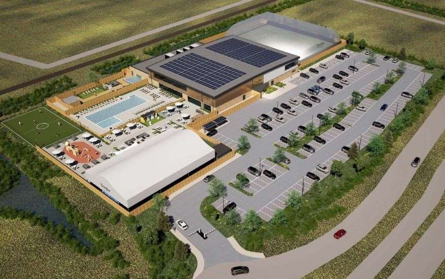 The sprawling sports and leisure complex is set to have a 226-space car park. Picture: David Lloyd Leisure and Hadfield Cawkwell Davison