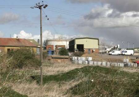 The sewage leaked from Southern Water's treatment plant at Motney Hill, Rainham. Picture: Peter Still