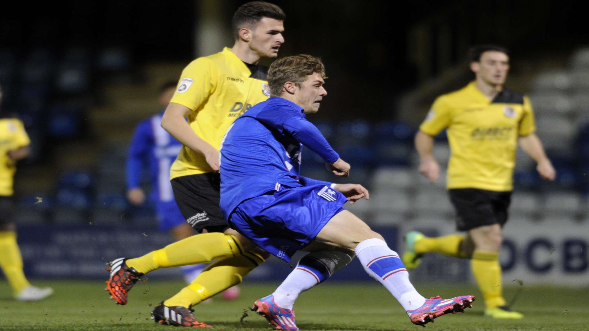 Gills youngster Charlie Webster opens the scoring. Picture: Barry Goodwin