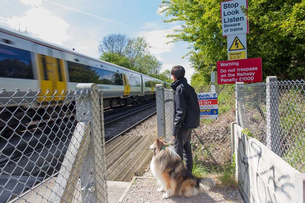 Covtec in use at Ham Shades Lane in Whitstable. Picture: Network Rail