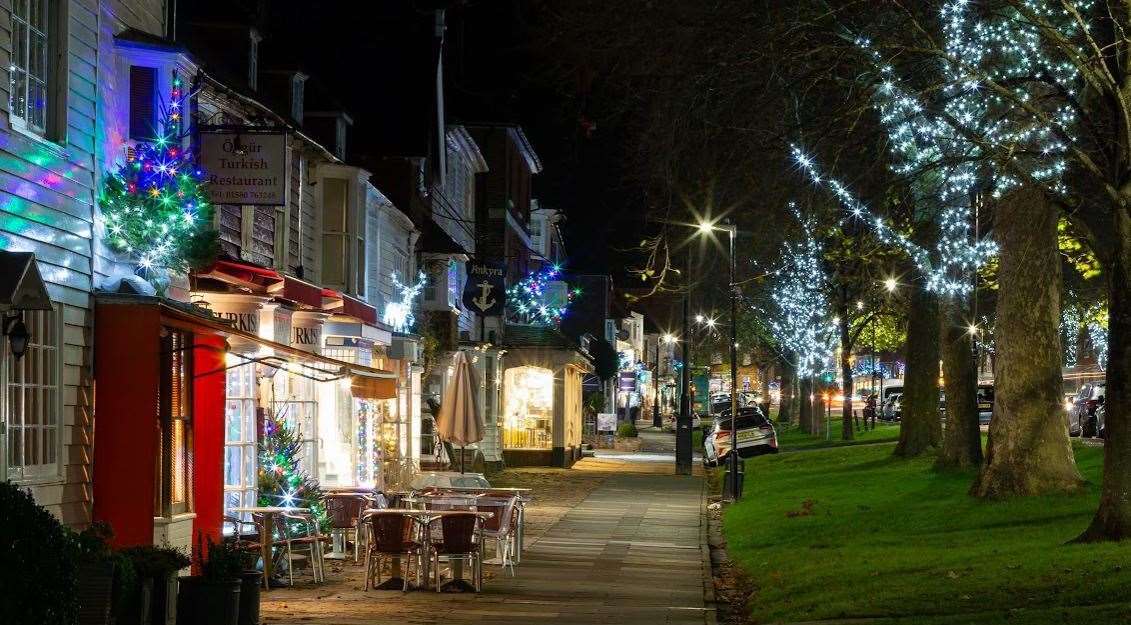 Tenterden locals can visit the weekend-long Christmas market and watch the festive trees light up. Photo: My Tenterden