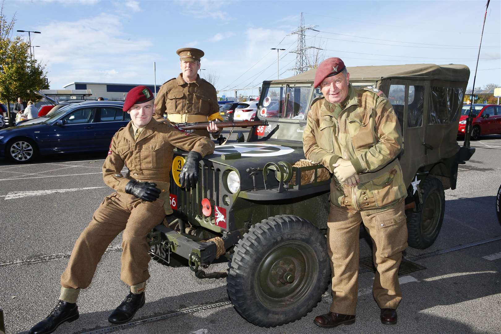 George Taylor, Raymond Hills and Paul Russell at Sainsbury's