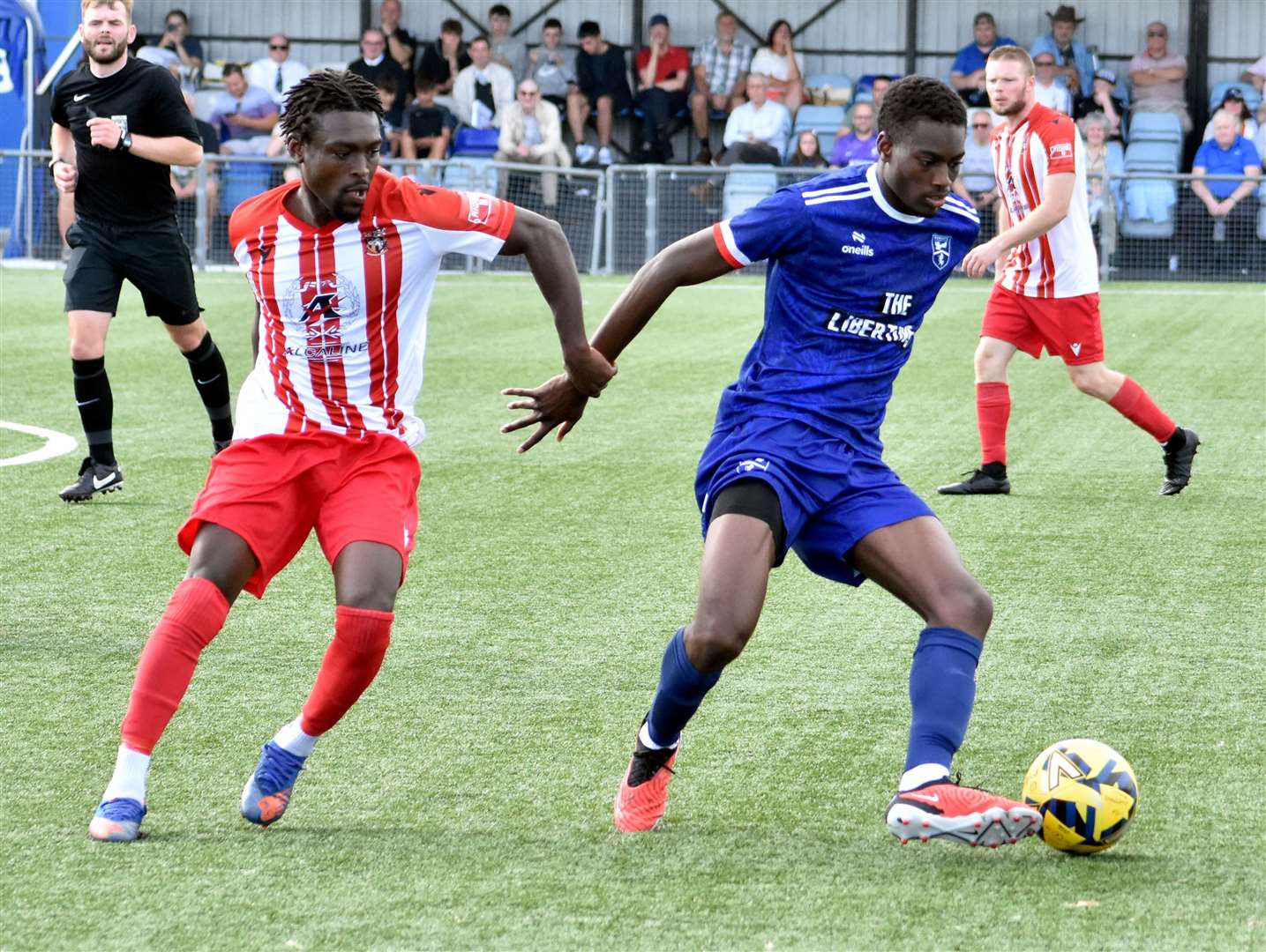 Margate beat Folkestone at the second attempt after Saturday’s 2-2 draw at Hartsdown Park Picture: Randolph File