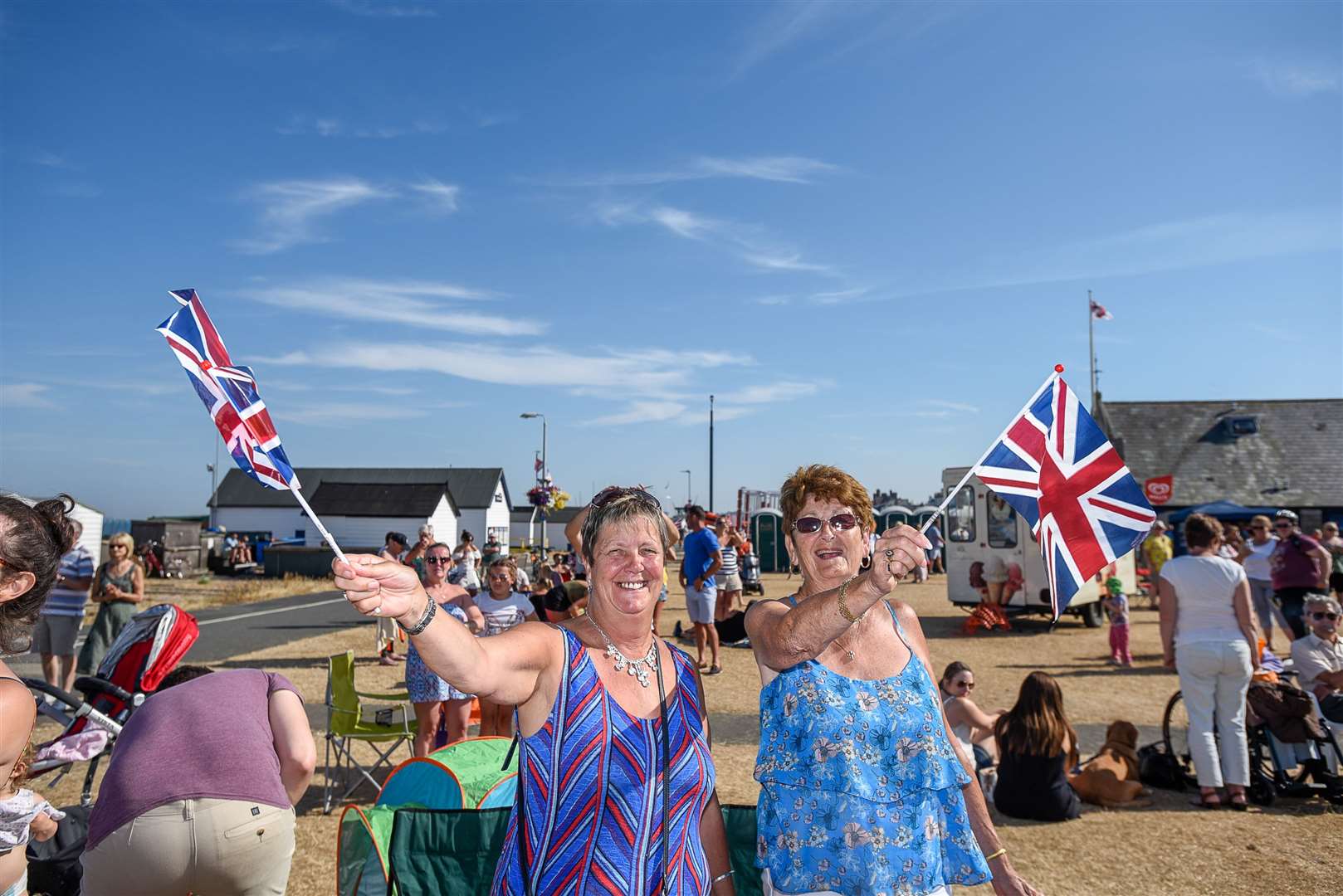 Flag waving to Land of Hope and glory