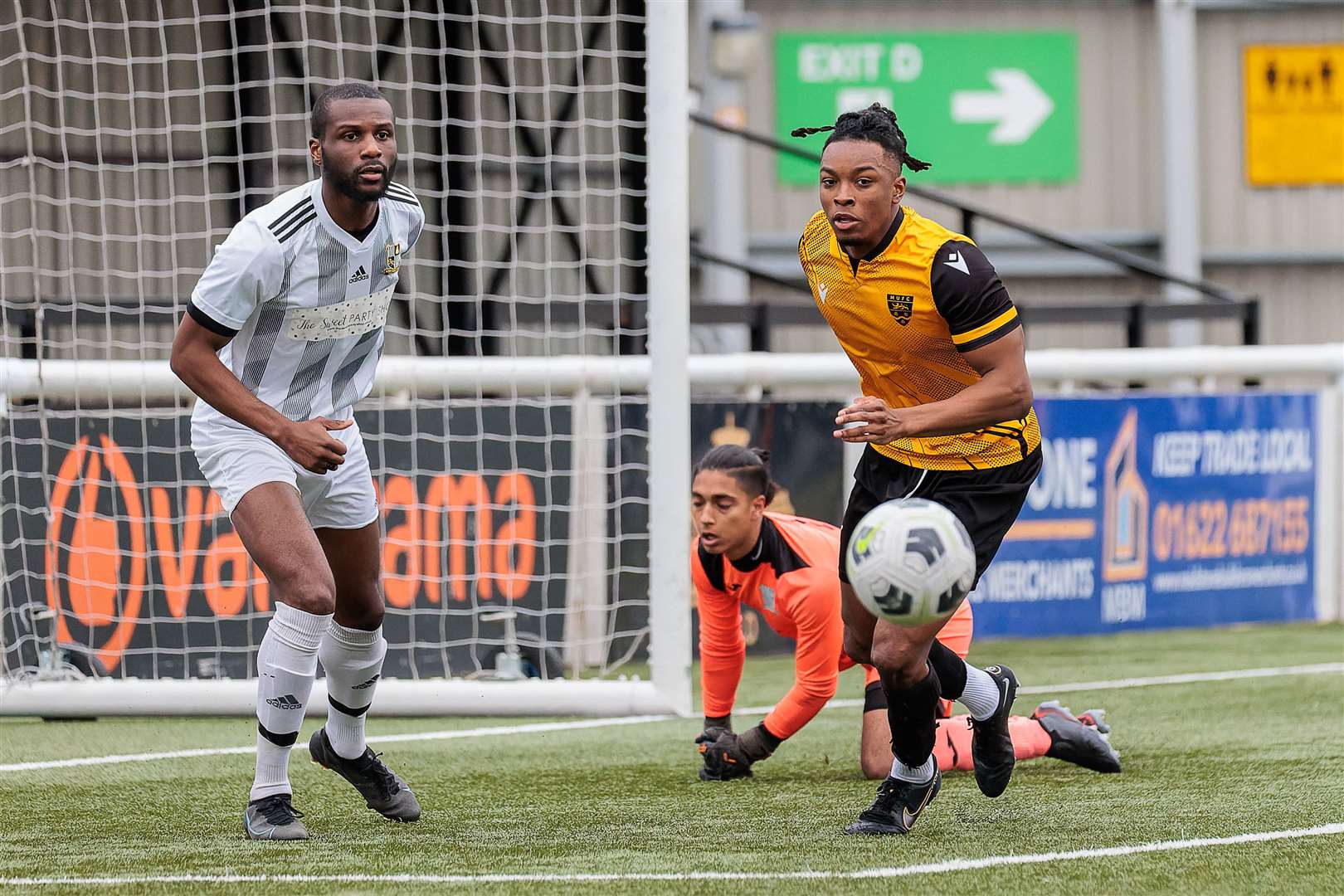 Raphe Brown in action for Maidstone U23s on his comeback from injury. Picture: Helen Cooper