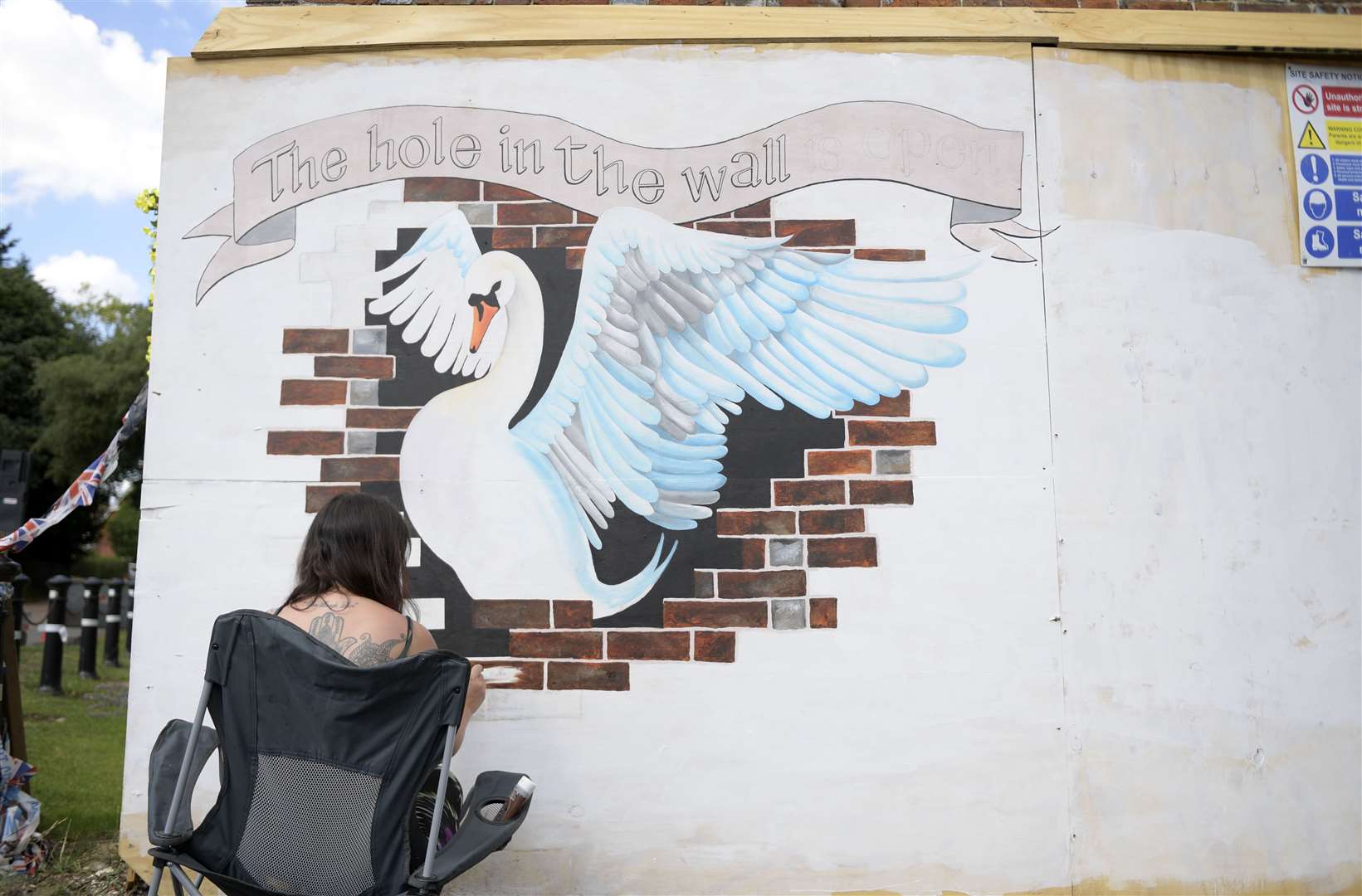 Aimee Godden at work at The Swan Inn. Picture: Barry Goodwin