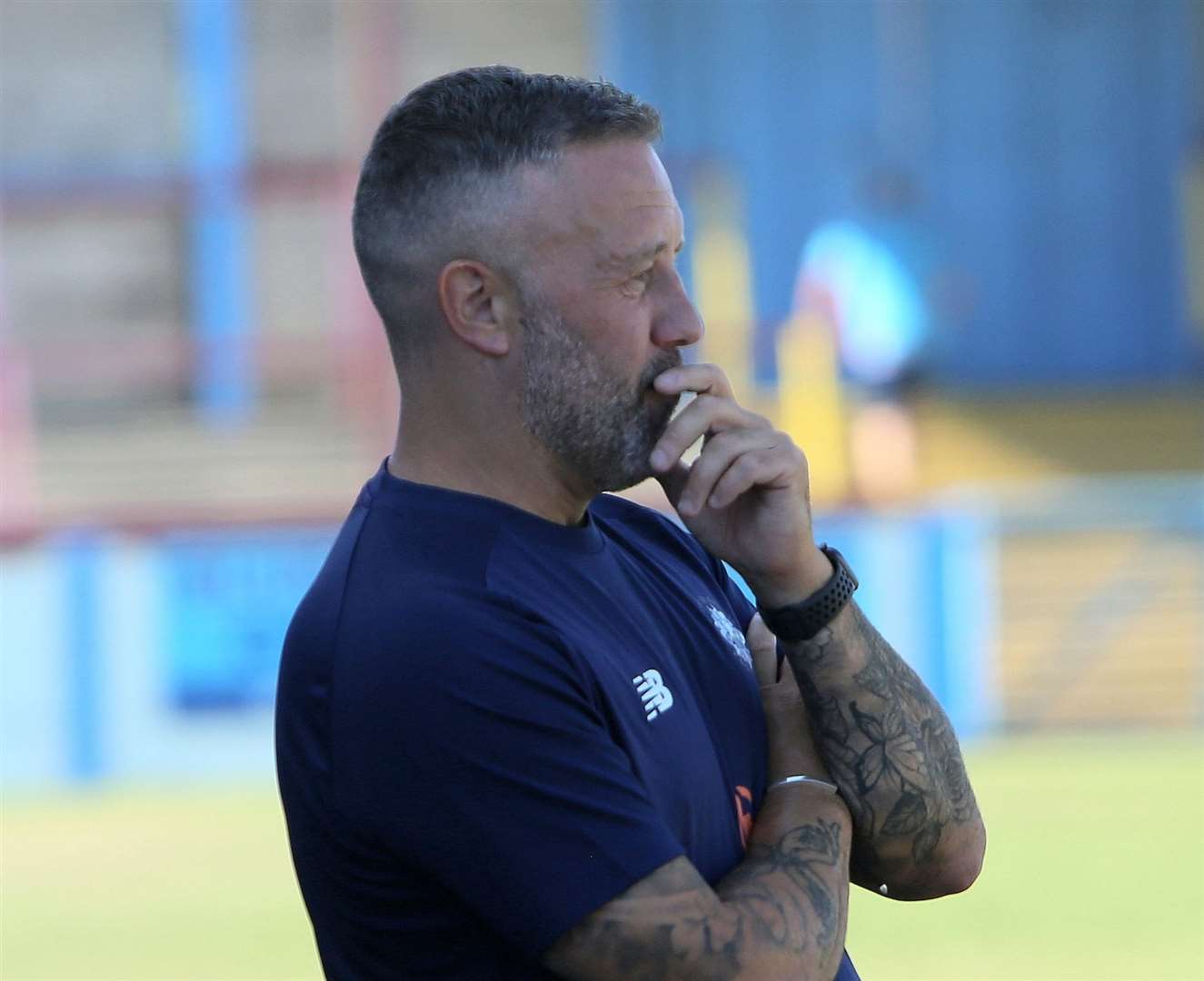 Tonbridge Angels manager Jay Saunders. Picture: David Couldridge