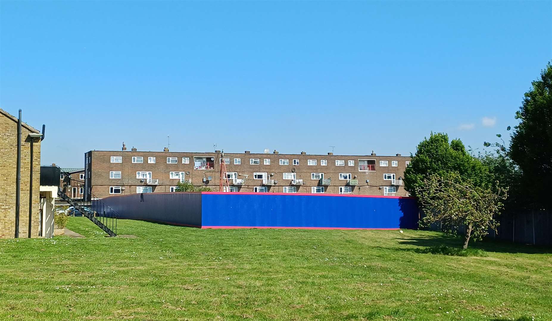 Boarding has been put up around the site near Maidstone. Picture: Cara Simmonds