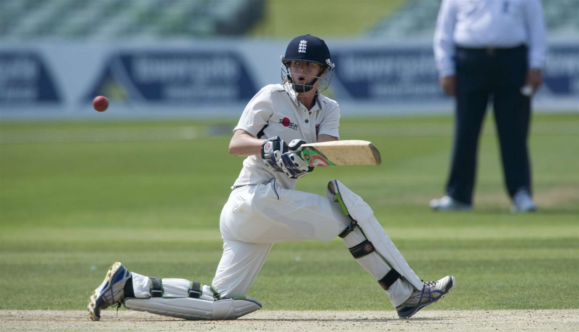 Lydia Greenway playing for Kent. Picture: Ady Kerry.