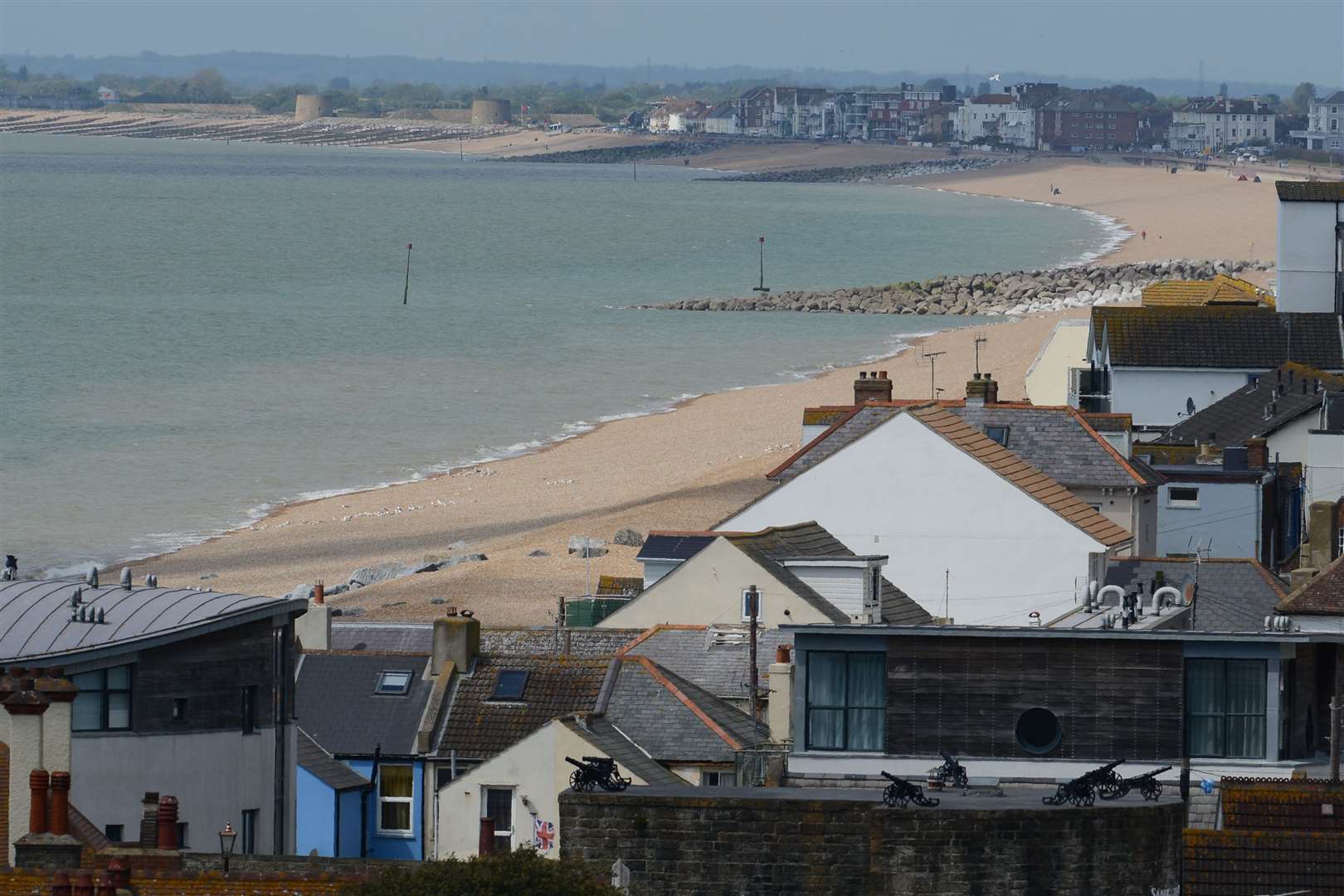 Sandgate beach fended off the likes of busier coastal destinations such as Whitstable, Margate Main Sands, Viking Bay and Leysdown. Picture: Gary Browne