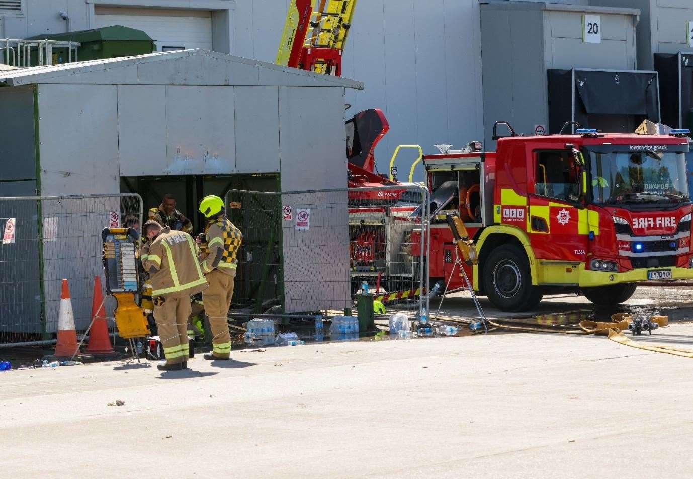 Ten fire engines and their crews have been sent to the scene. Photo: UKNIP