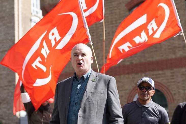 RMT general secretary Mick Lynch. Picture: Stefan Rousseau/PA