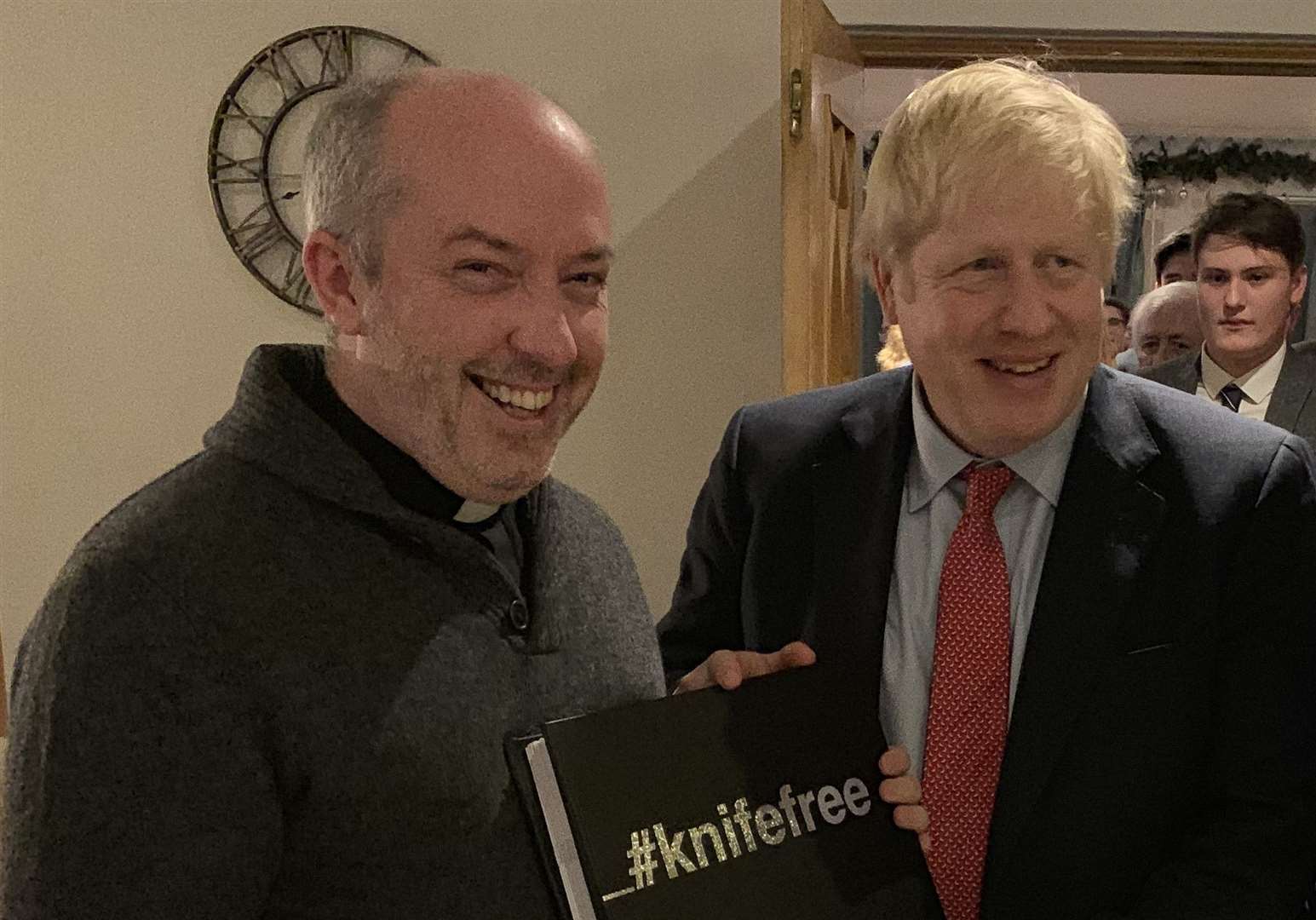 Rev Nathan Ward and Prime Minister Boris Johnson