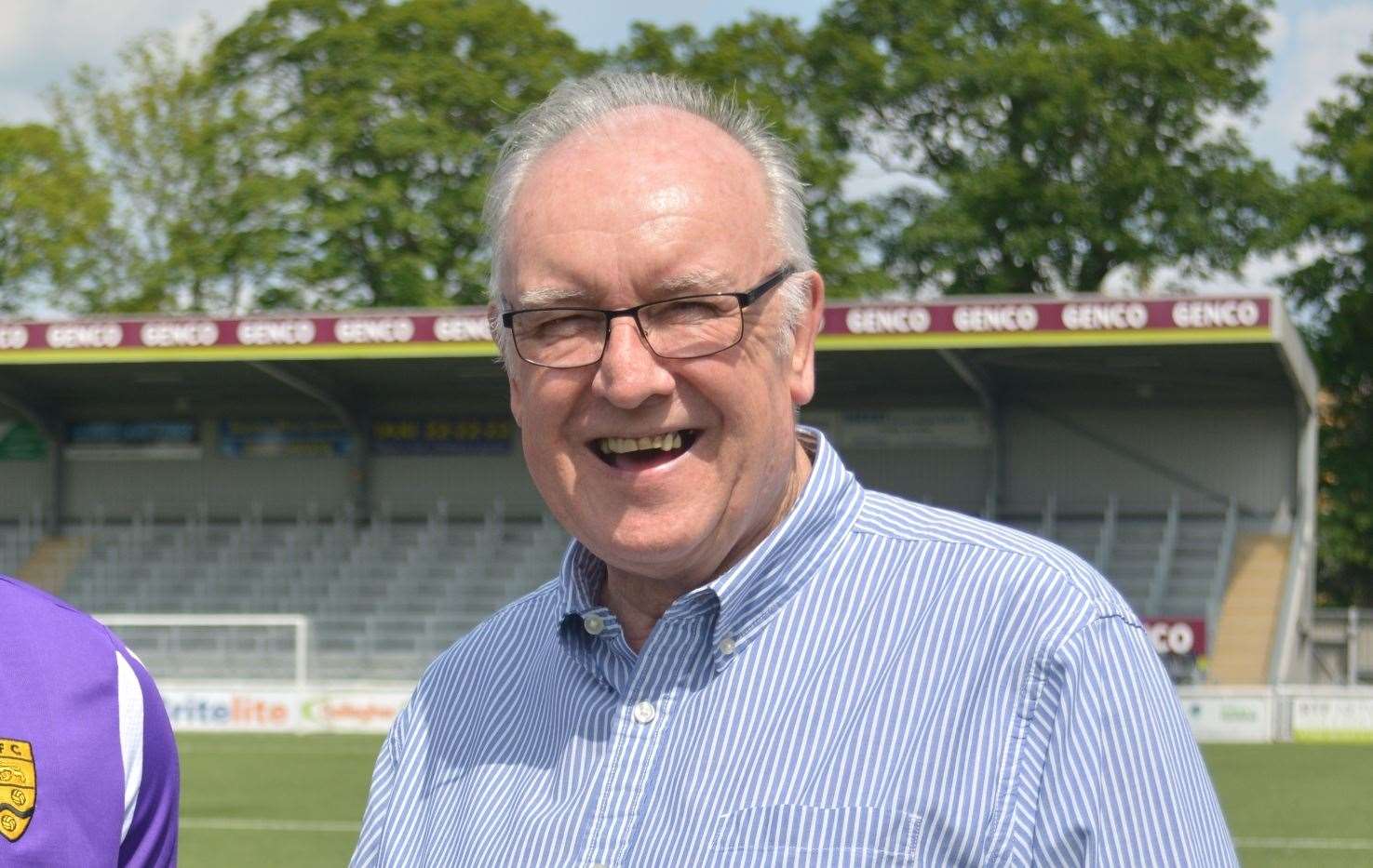 Clovis Kamdjo with Maidstone chief executive Bill Williams (33769802)