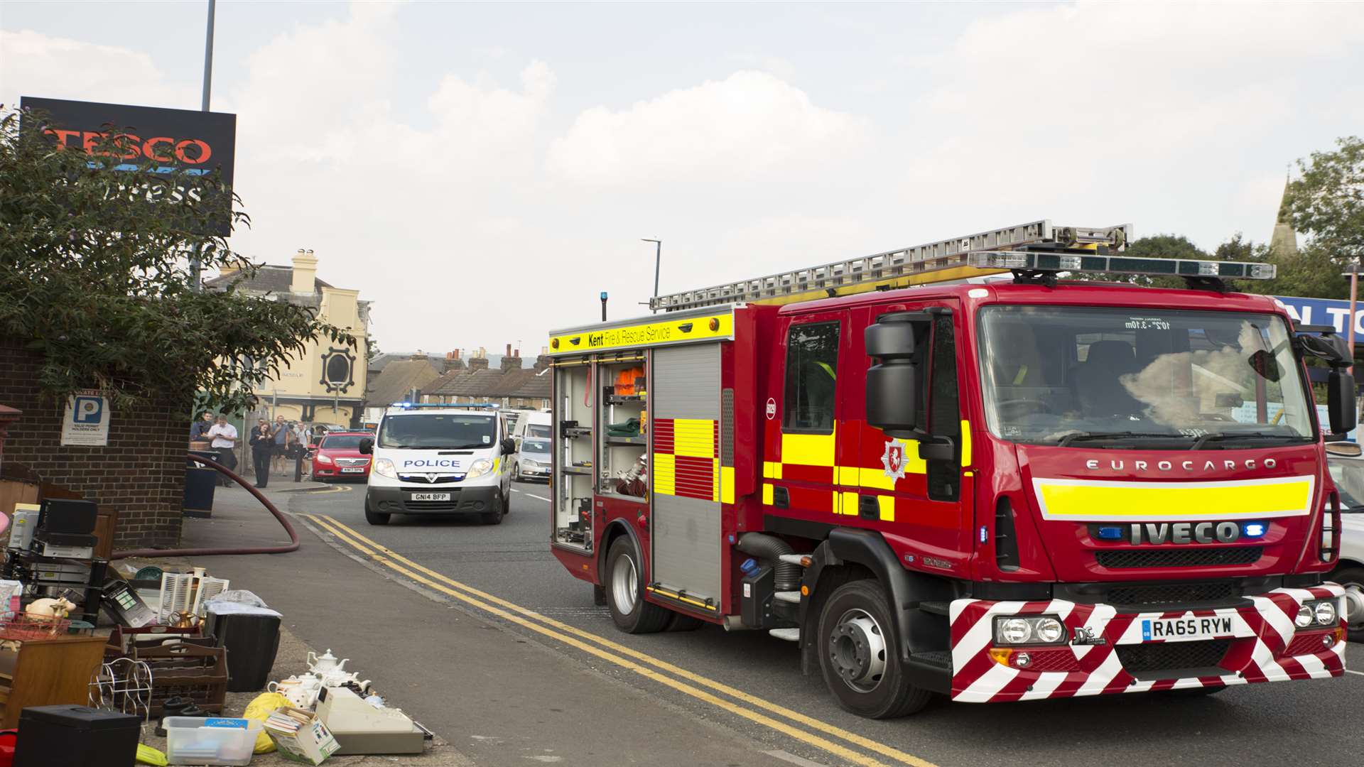 Lane closures were put into place. Picture: Kent Fire and Rescue Service