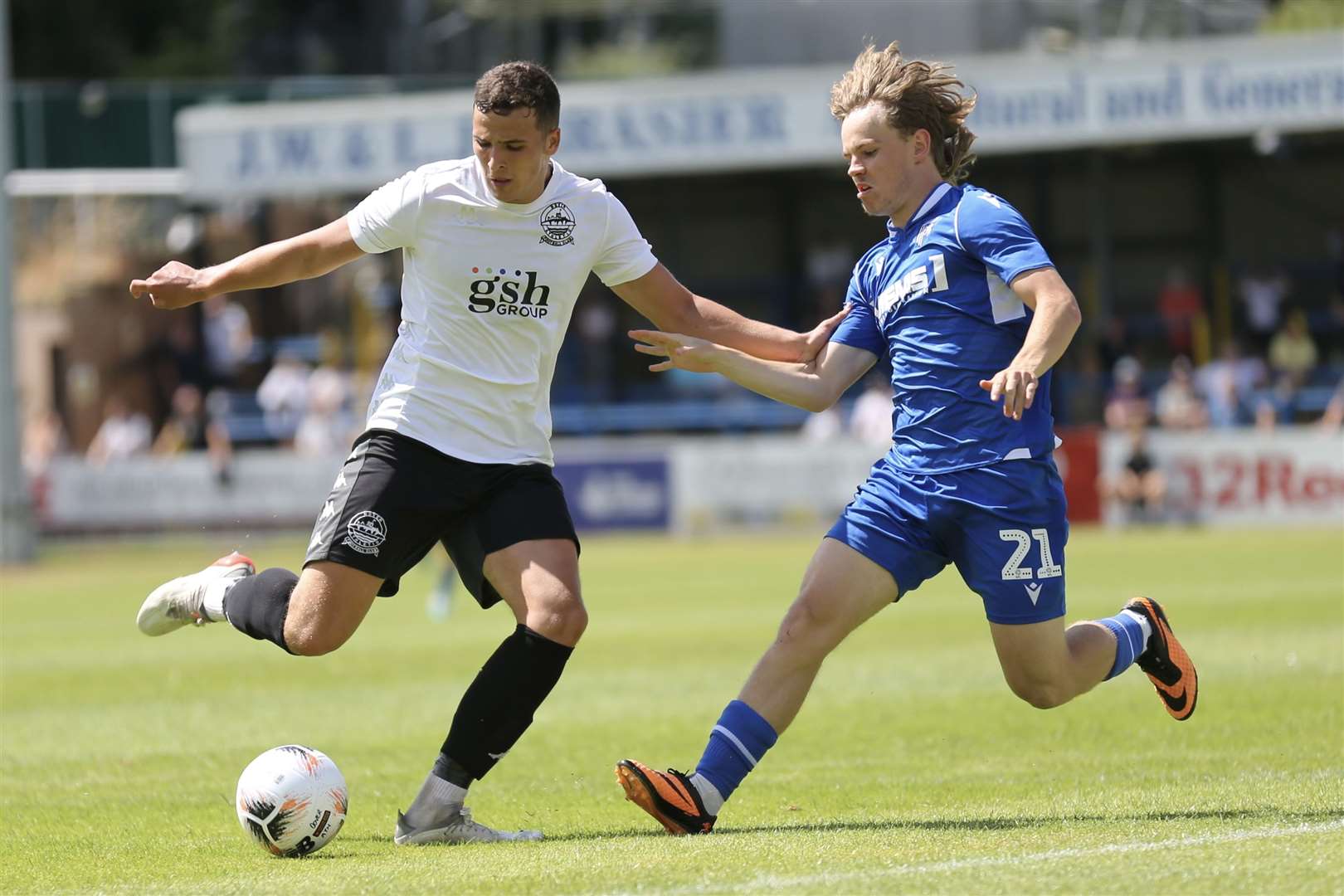 Action between Dover and Gillingham at Crabble Picture: KPI (57861858)