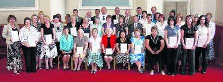 Last year's winners at the Medway School Workforce Awards