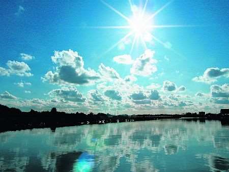 Dramatic sky at the River Stour near Pegwell Bay. Picture by Colin Miles.