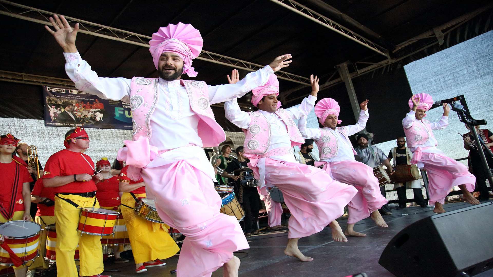 Dancers at the Fusion Festival in Gravesend. Picture: Sarah Knight