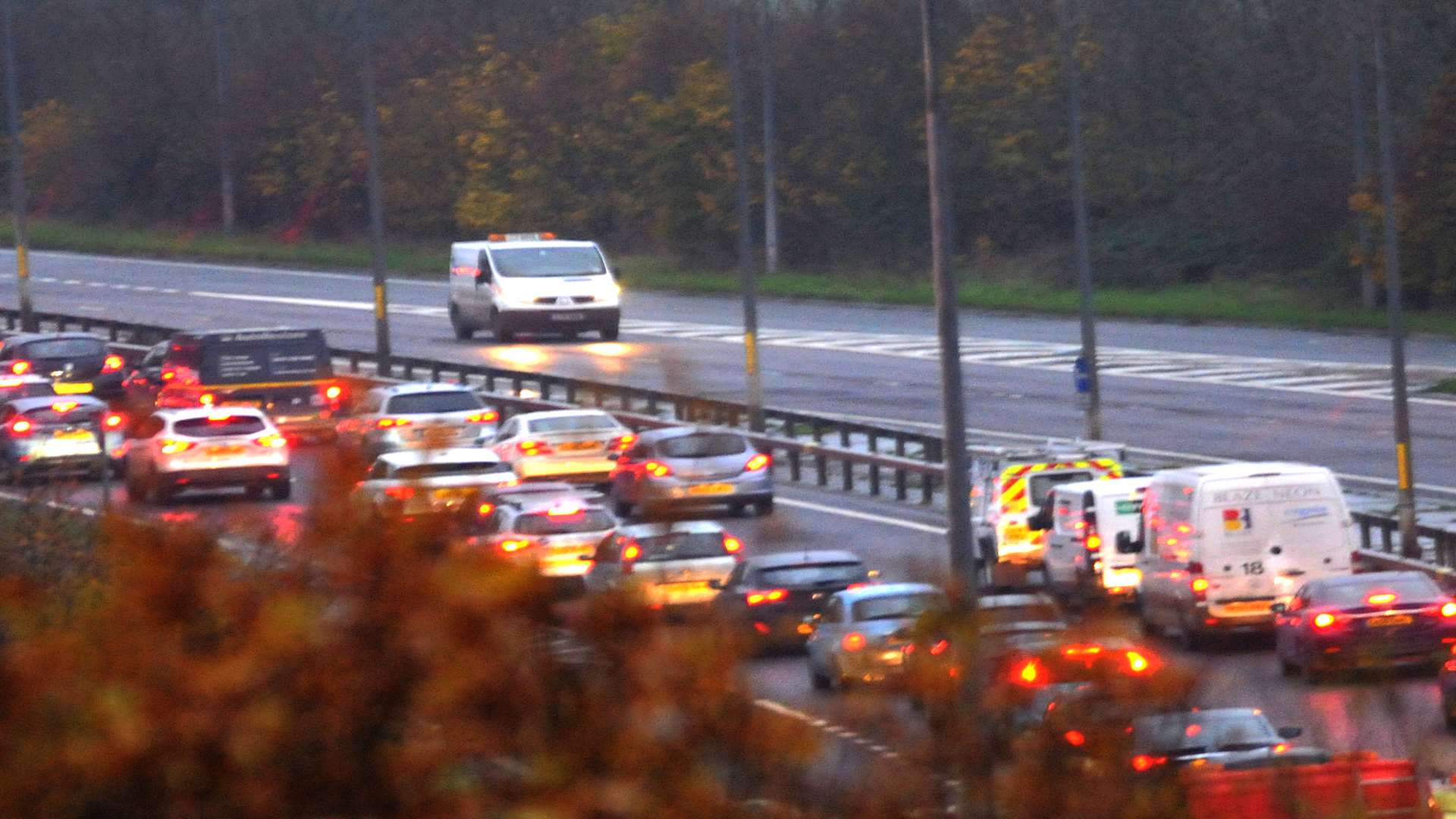 The crashes are causing traffic chaos. Picture: Barry Hollis