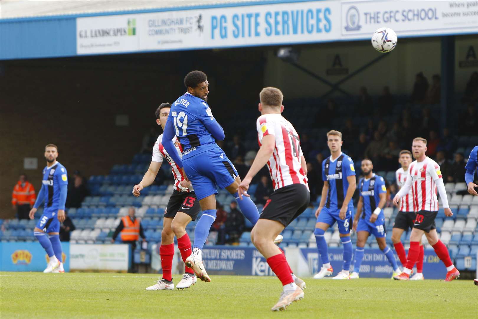 Vadaine Oliver goes for goal Picture: Andy Jones