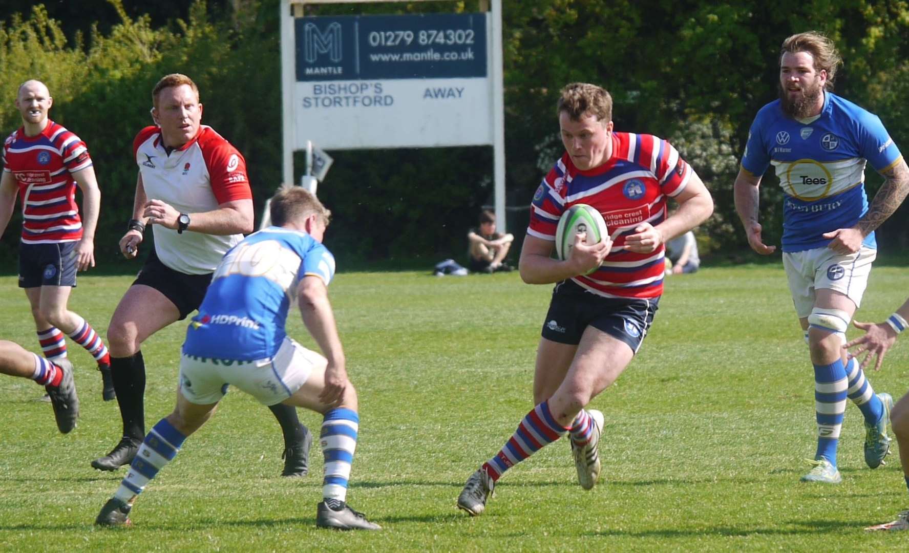 Tonbridge Juddians' Hugo Watson on the break against Bishop's Stortford. Picture: Adam Hookway