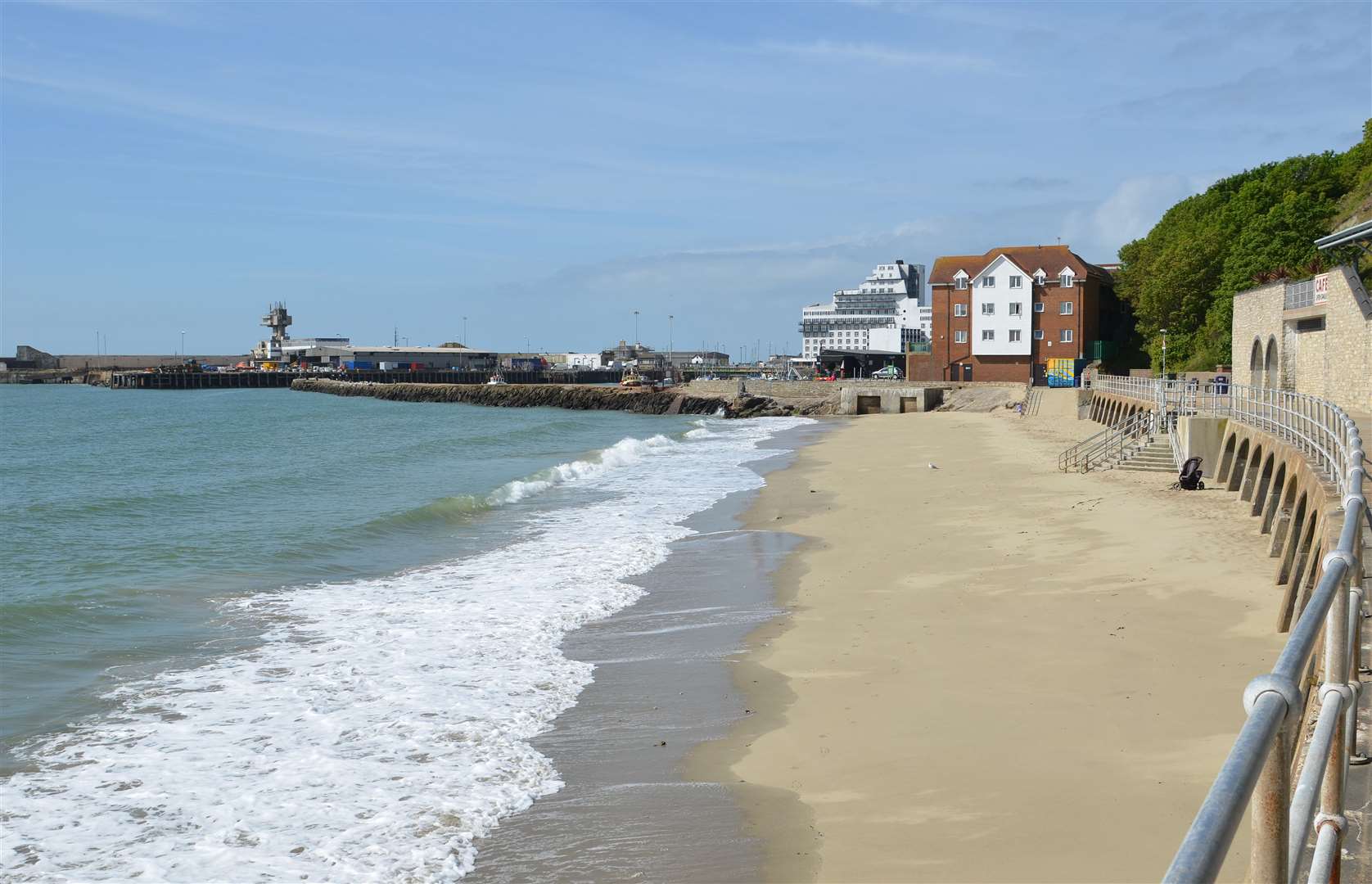 The assault happened near Folkestone Harbour