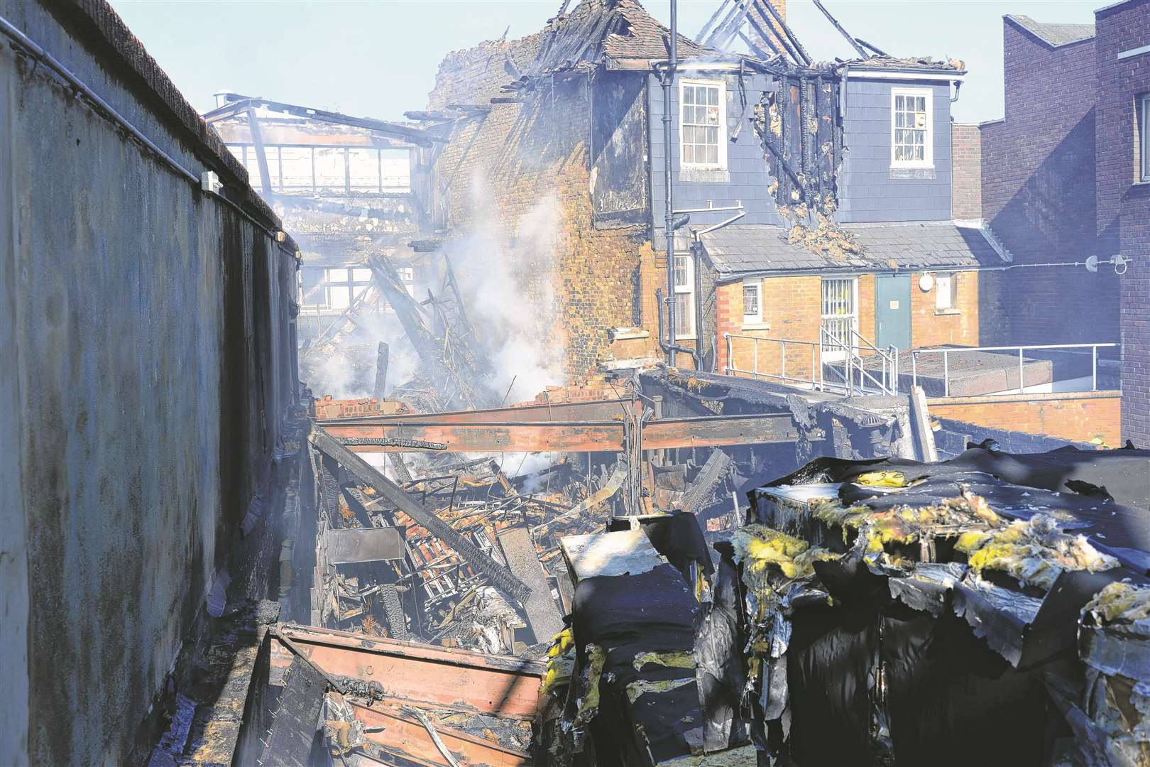 The scene of the fire in Week Street