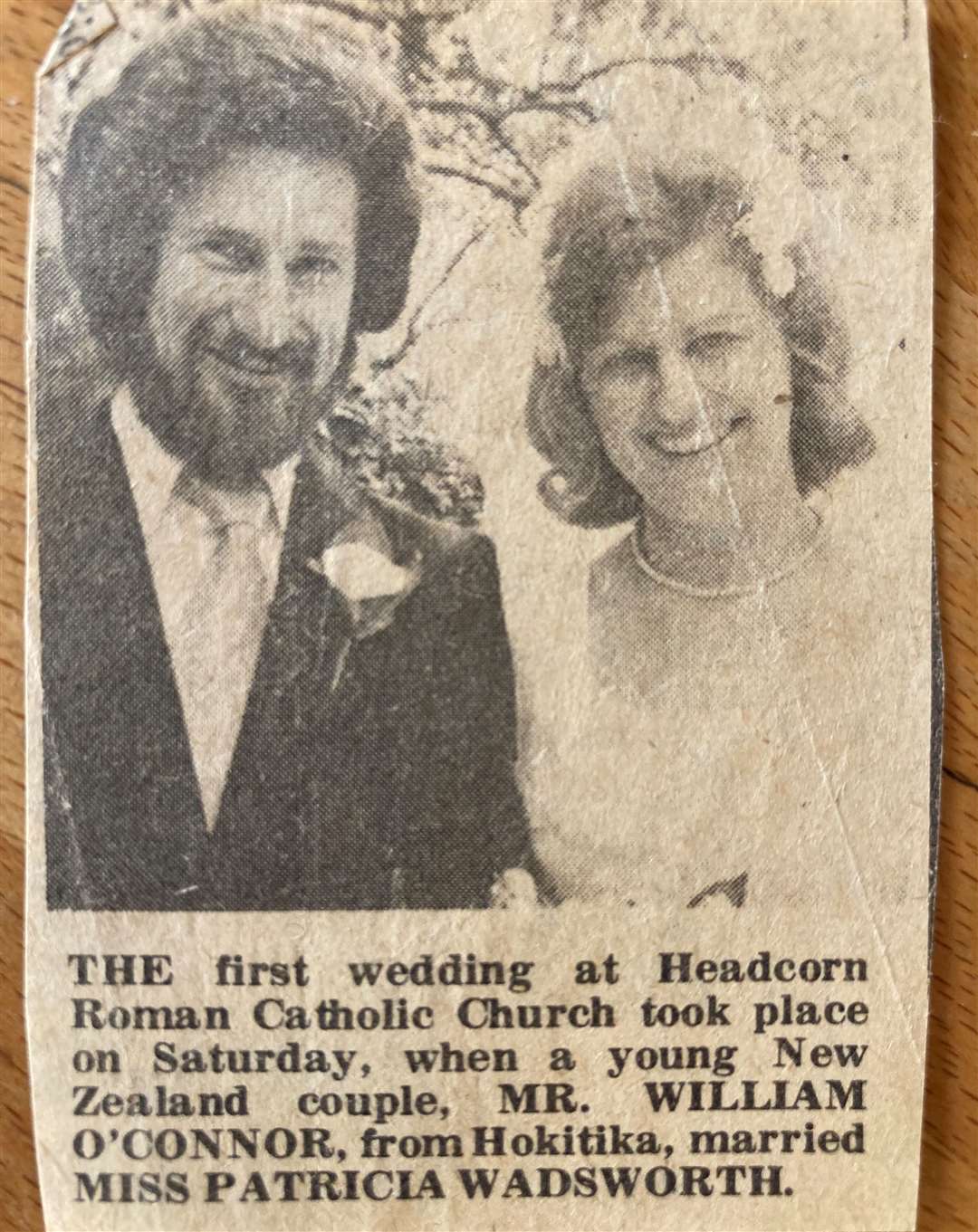 They were the first wedding to take place and made the local news. Picture: Trish Saunders